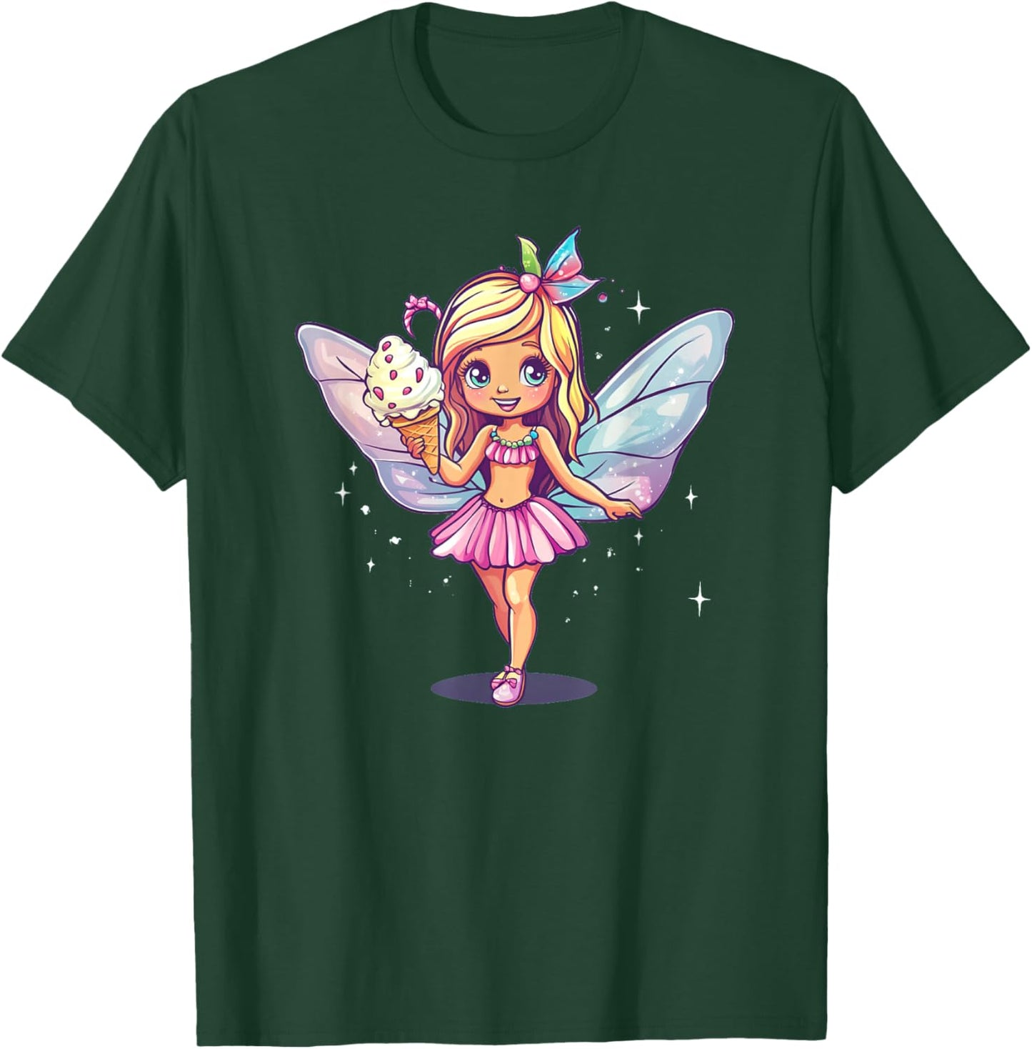 Eine süße Fee mit Eis für eine schöne Note T-Shirt - T-Shirt | Forest