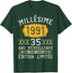 Vintage 1991 Gift 35 Years Man Birthday Humour T-Shirt - T-Shirt | Forest