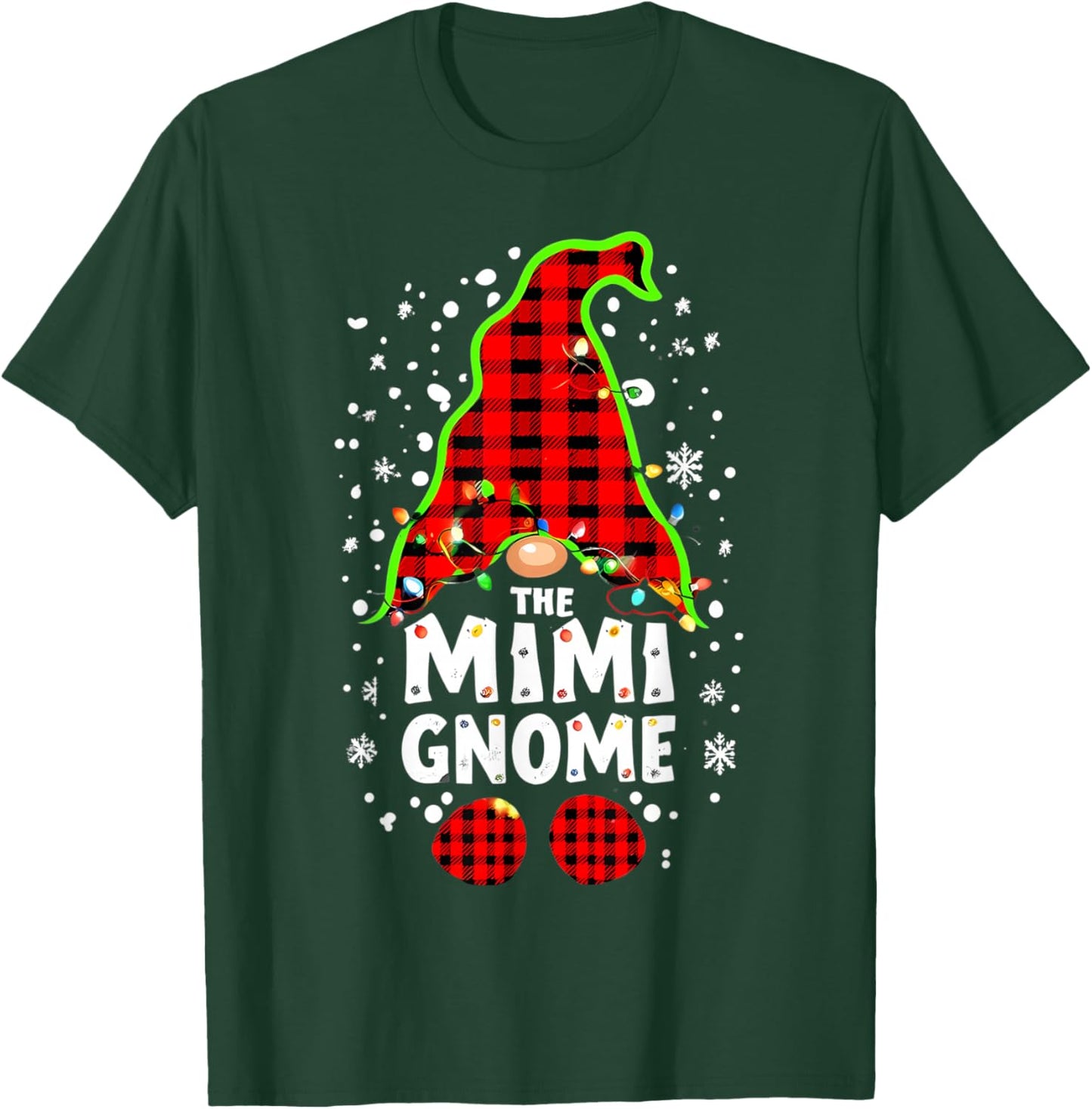 The Mimi Gnome Matching Family Christmas Outfit Group Xmas T-Shirt - T-Shirt | Forest
