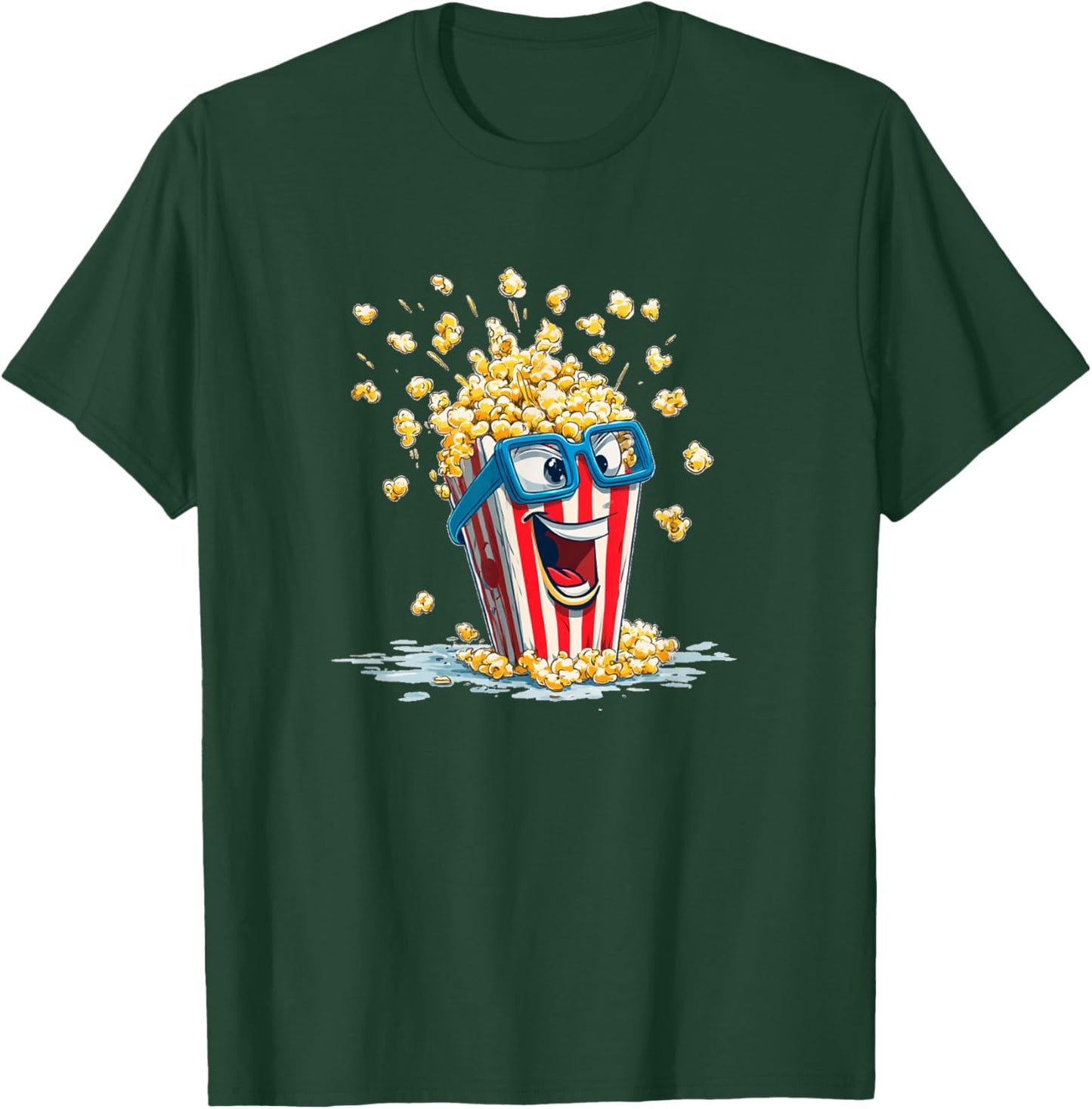 Boys Girls Funny Popcorn Box Costume T-Shirt - T-Shirt | Forest