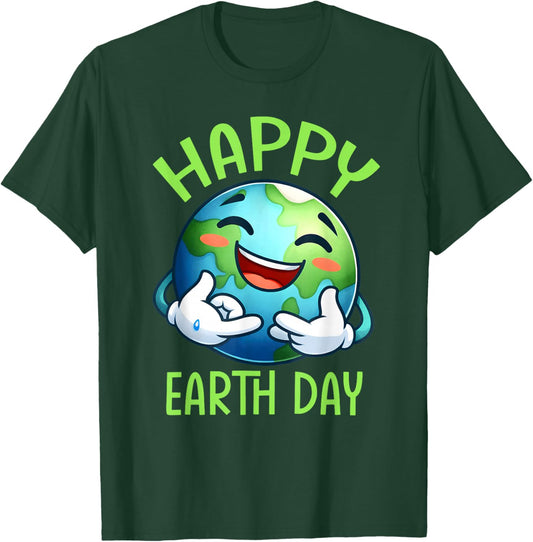 Cute Earth Day 2025 Happy Earth Day Shirt Men Women Kids T-Shirt - T-Shirt | Forest
