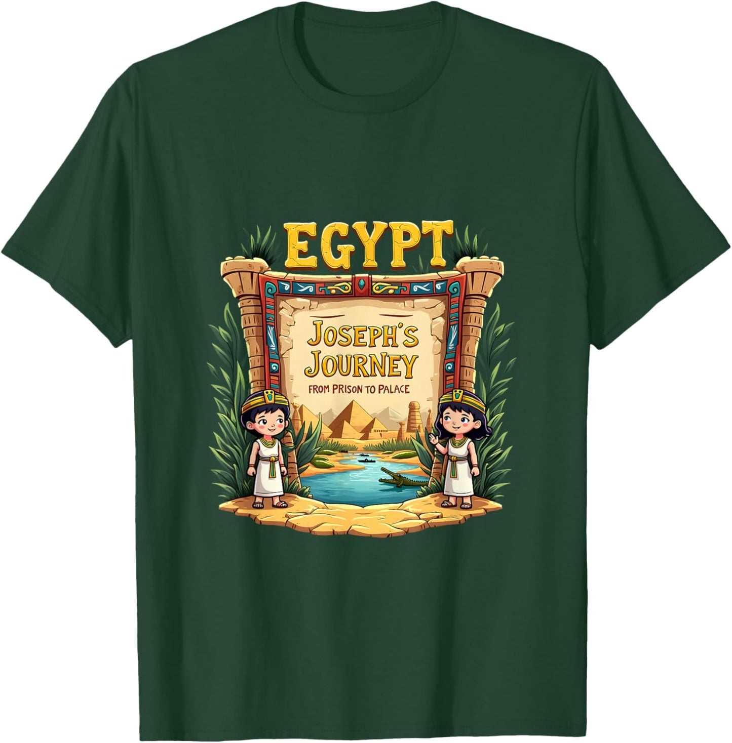 Adventure Kids VBS 2025 Camp Youth Egypt Trip T-Shirt - T-Shirt | Forest