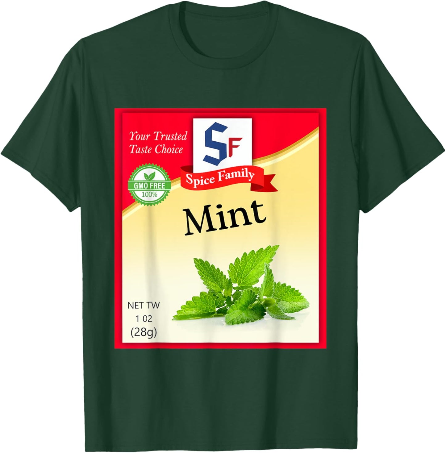 Mint Condiment Costume Holiday Spice Costumes T-Shirt - T-Shirt | Forest