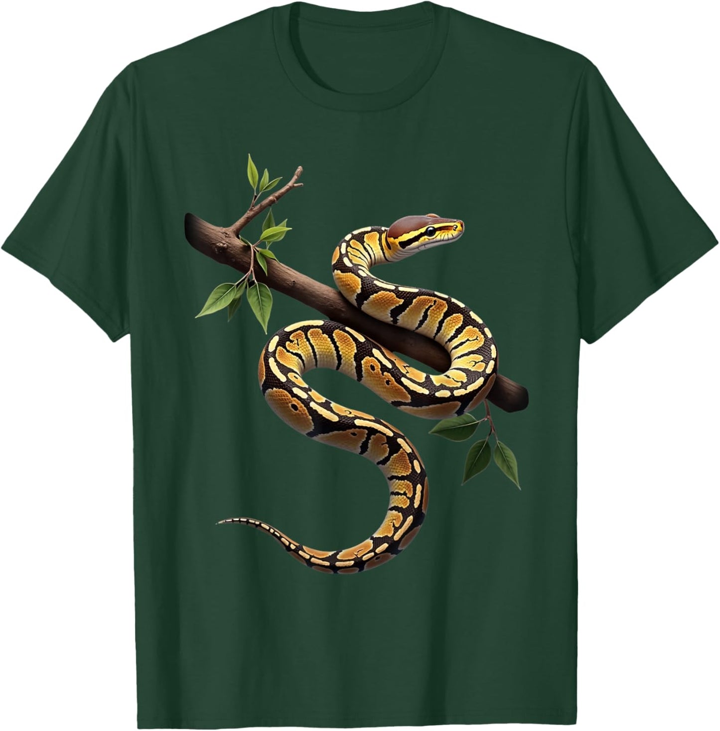 Funny King Python Lover Snakes Reptiles Python T-Shirt - T-Shirt | Forest