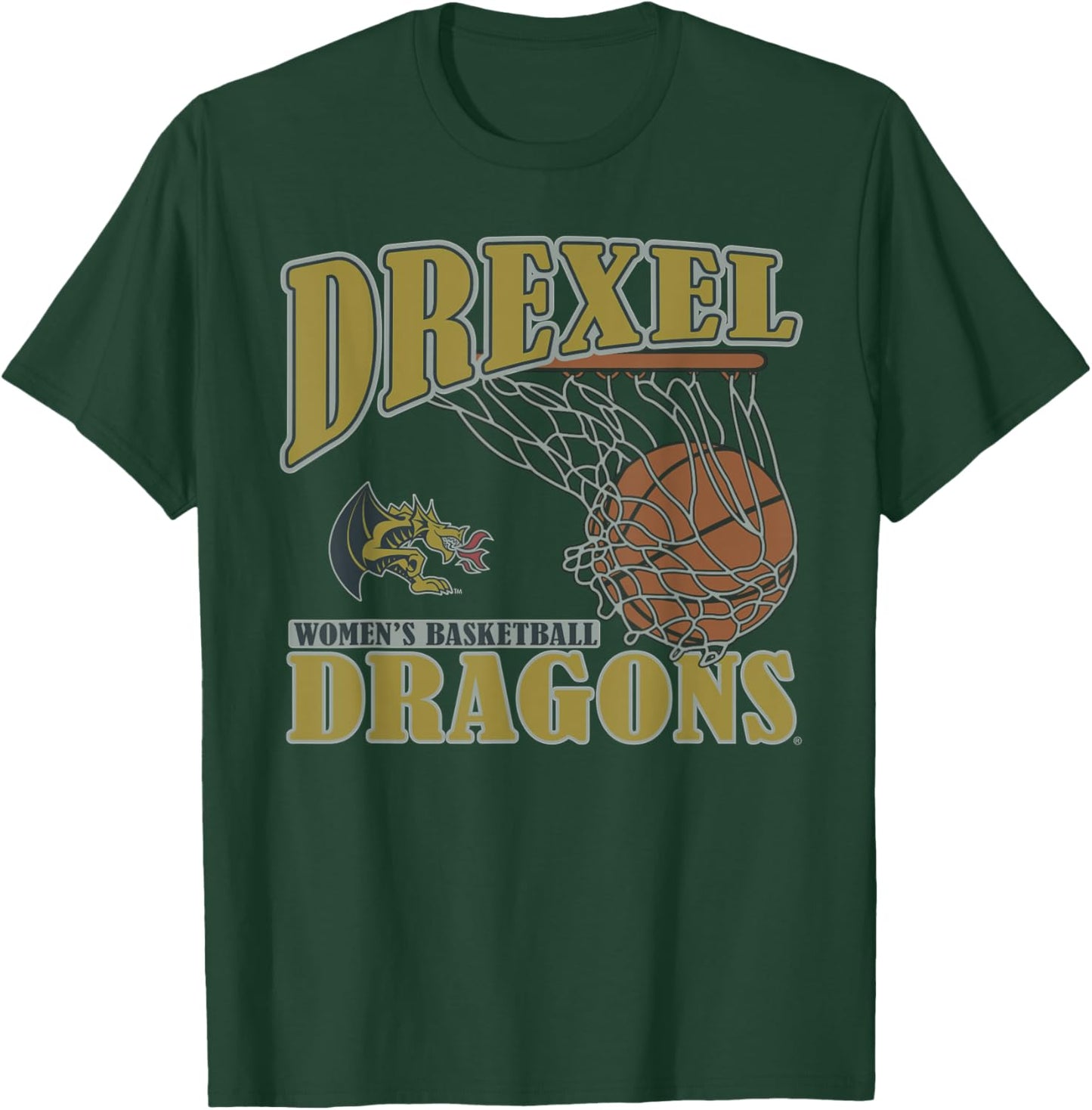 Drexel Dragons Women's Basketball Vintage Lift T-Shirt - T-Shirt | Forest