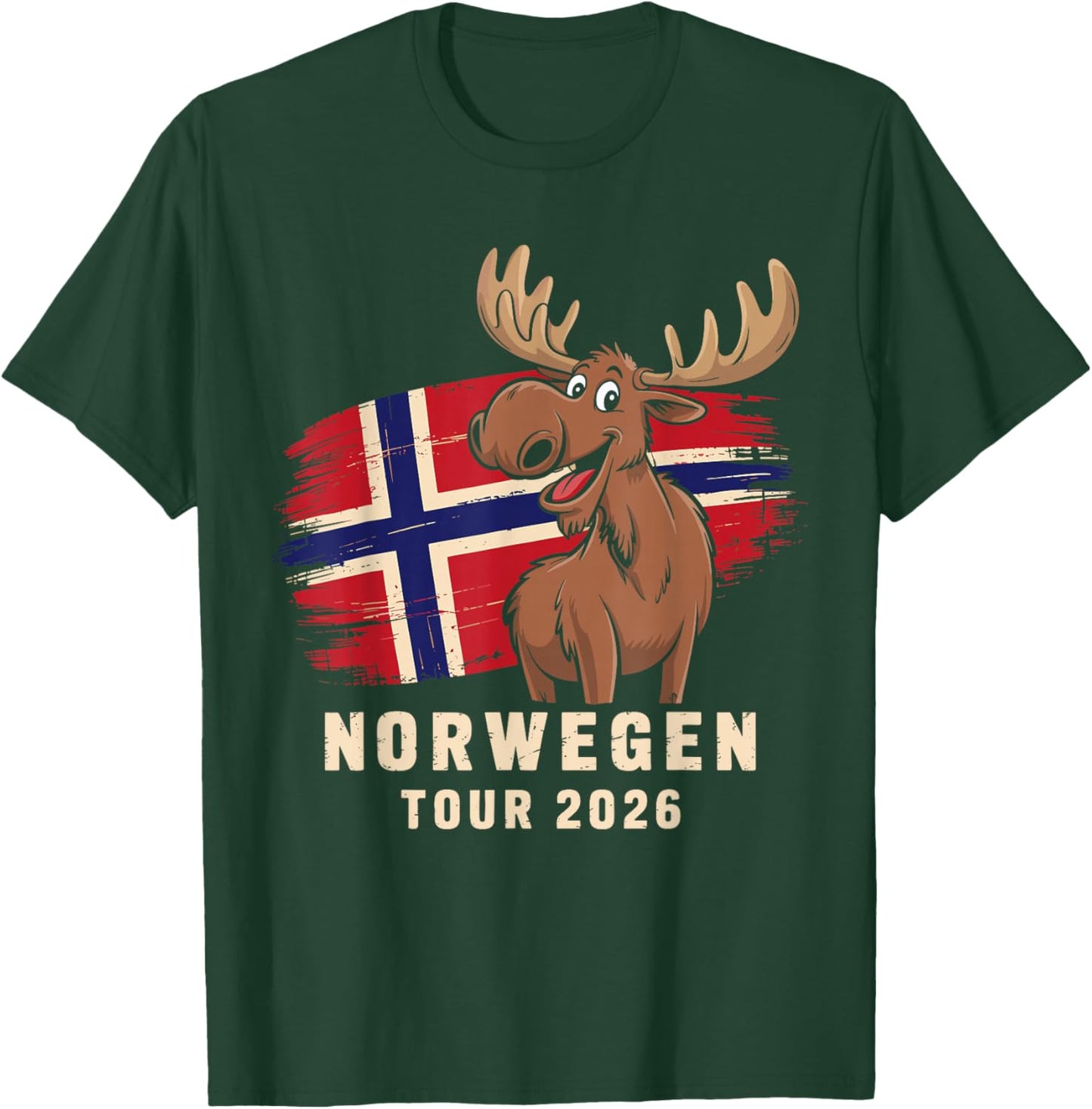 Norwegen Tour 2026 T-Shirt - T-Shirt | Forest