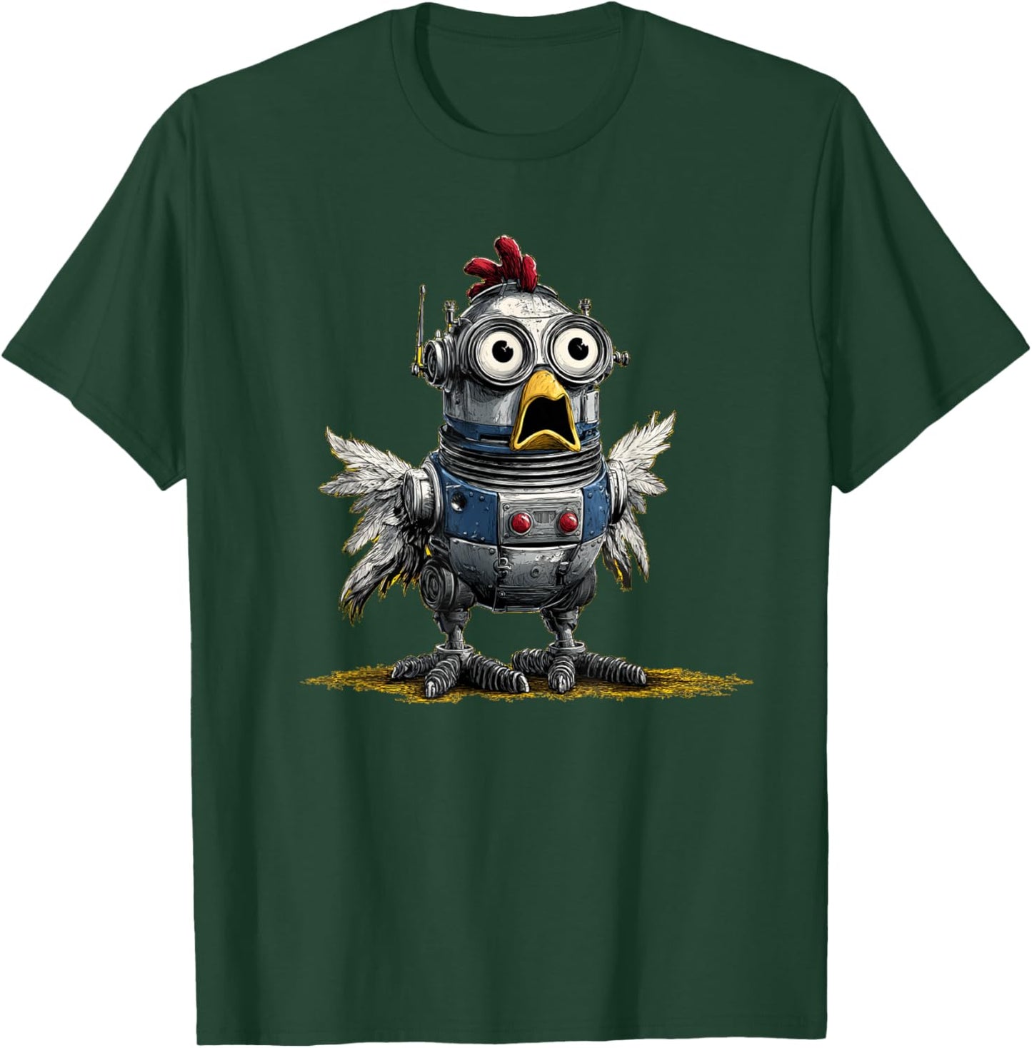 Future Chicken Costume for Robots and Animals Fans T-Shirt - T-Shirt | Forest