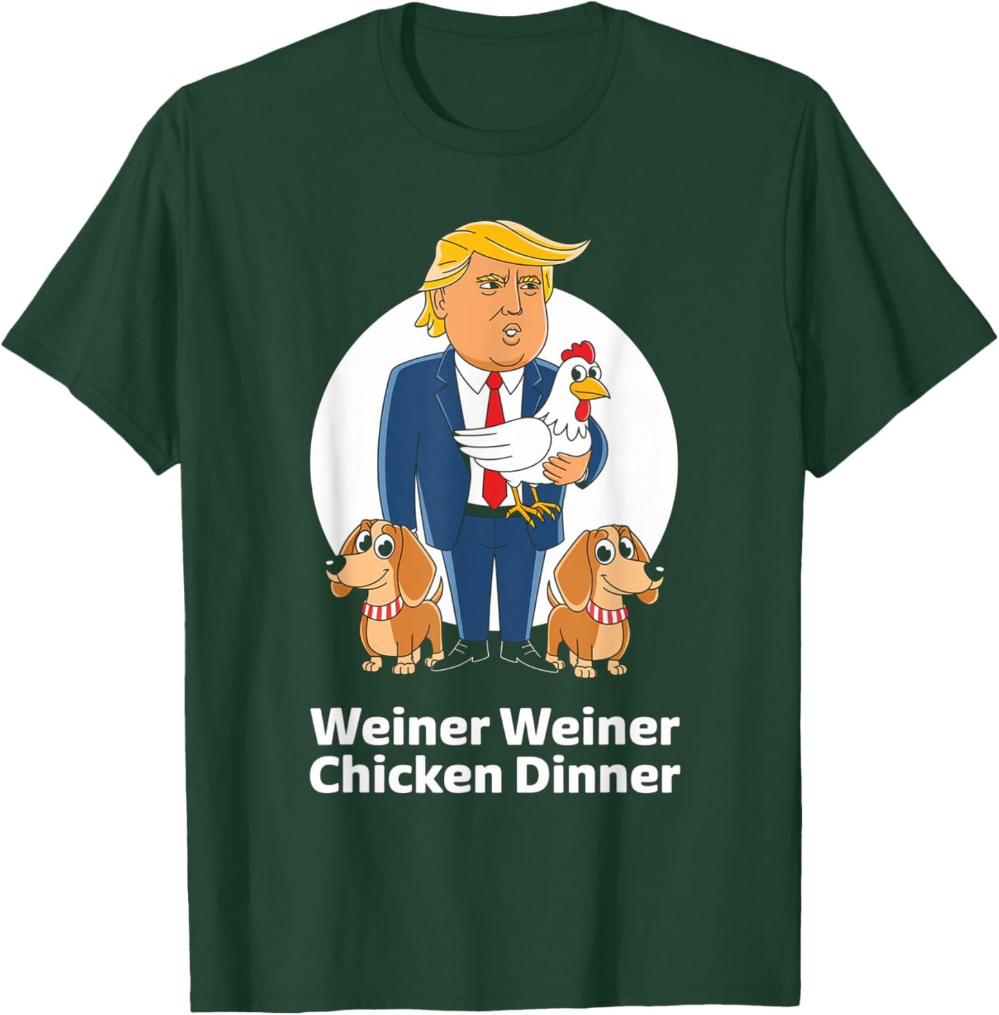Dachshund Lover Designs Trump Winner -Adults Dachshund Dog Lover Humor Enthusiasts Black Small Classic Fit Short Sleeve Pull On 1 Count T-Shirt - T-Shirt | Forest