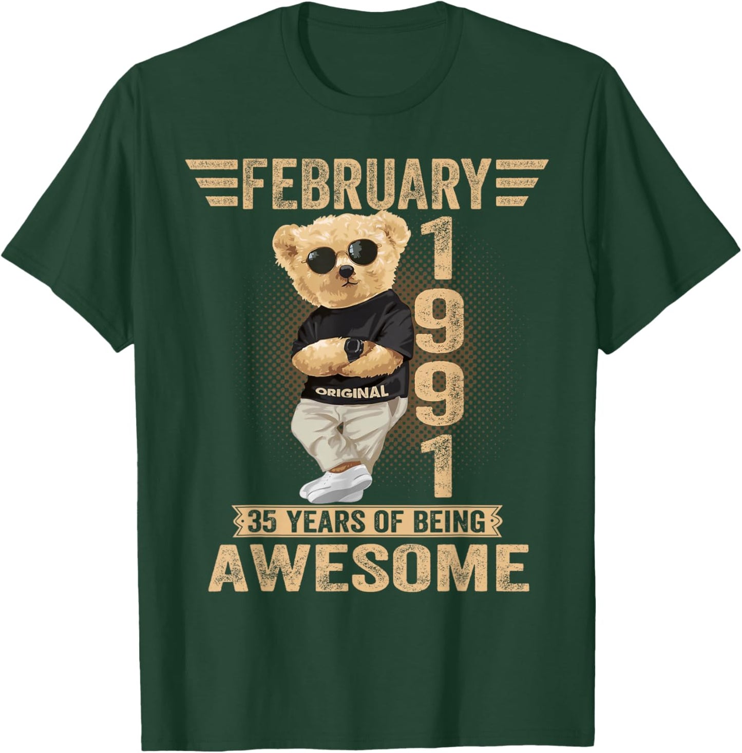 Awesome Teddy Bear 35 February 1991 T-Shirt - T-Shirt | Forest