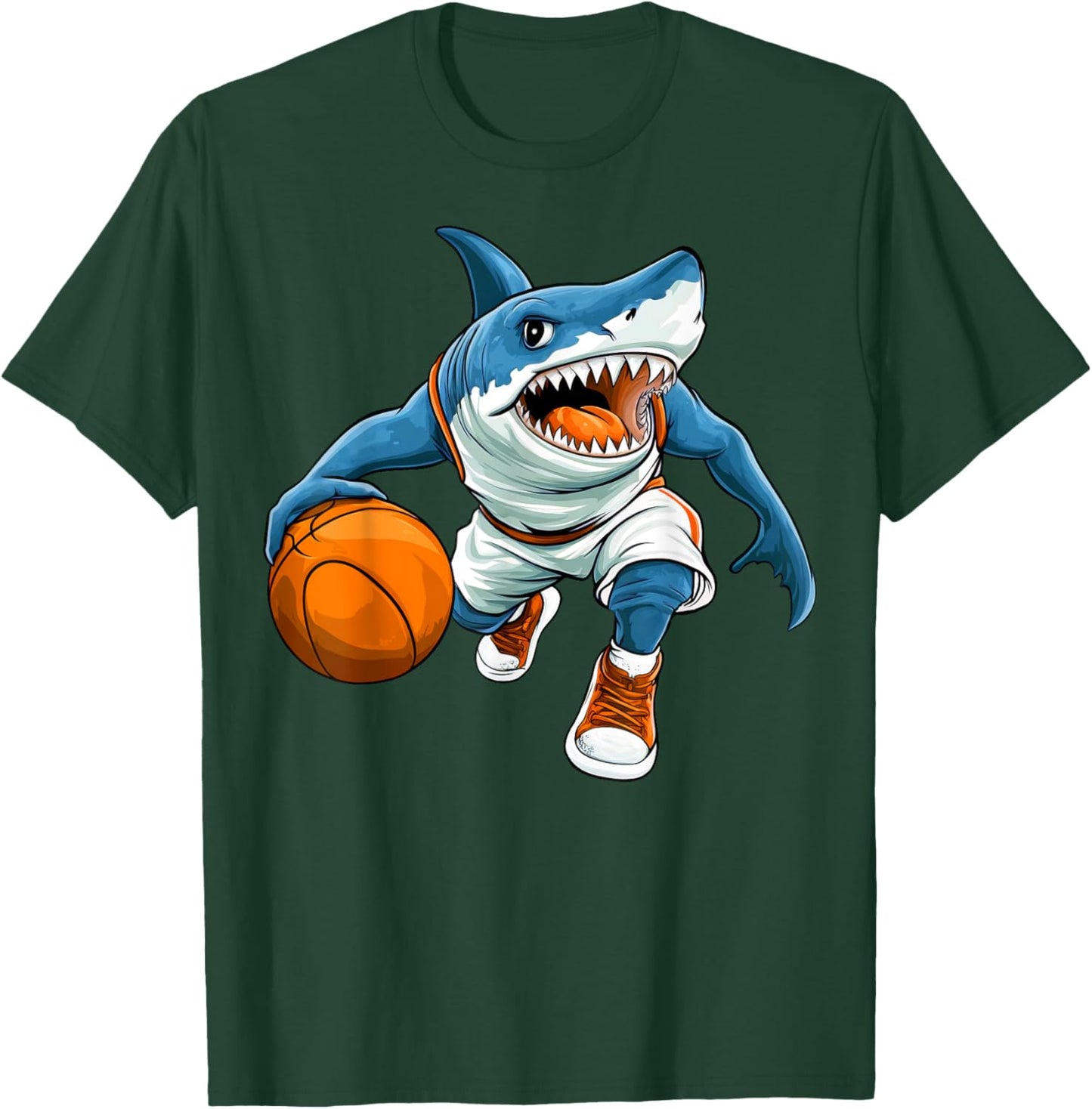 Basketball Shark T-Shirt - T-Shirt | Forest