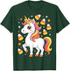 Unicorn Candy Corn Shirt Men Women Kids Halloween Costume T-Shirt - T-Shirt | Forest