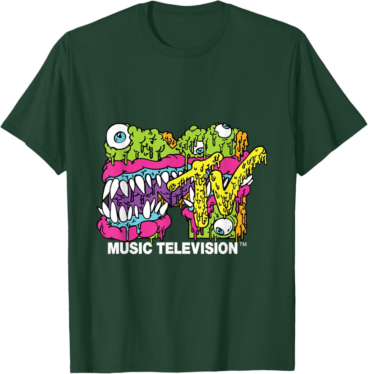 MTV Classic Logo Monster Design T-Shirt - T-Shirt | Forest