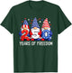 Gnome 250 Years 1776-2026 250th Birthday 4th July Patriotic T-Shirt - T-Shirt | Forest