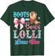 Boots or Bows Lolli Loves You Gender Reveal Party T-Shirt - T-Shirt | Forest