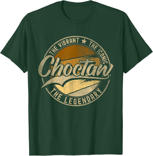 Choctaw OK | Oklahoma | Vintage Distressed T-Shirt - T-Shirt | Forest