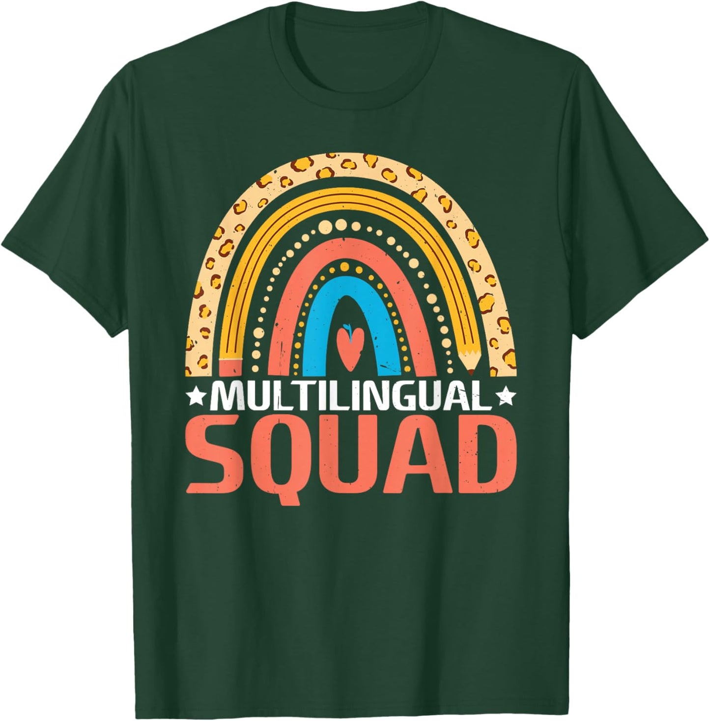 Multilingual Squad T-Shirt - T-Shirt | Forest