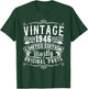 Born in 1946 Birthday, Vintage Mostly Original Parts Funny T-Shirt - T-Shirt | Forest