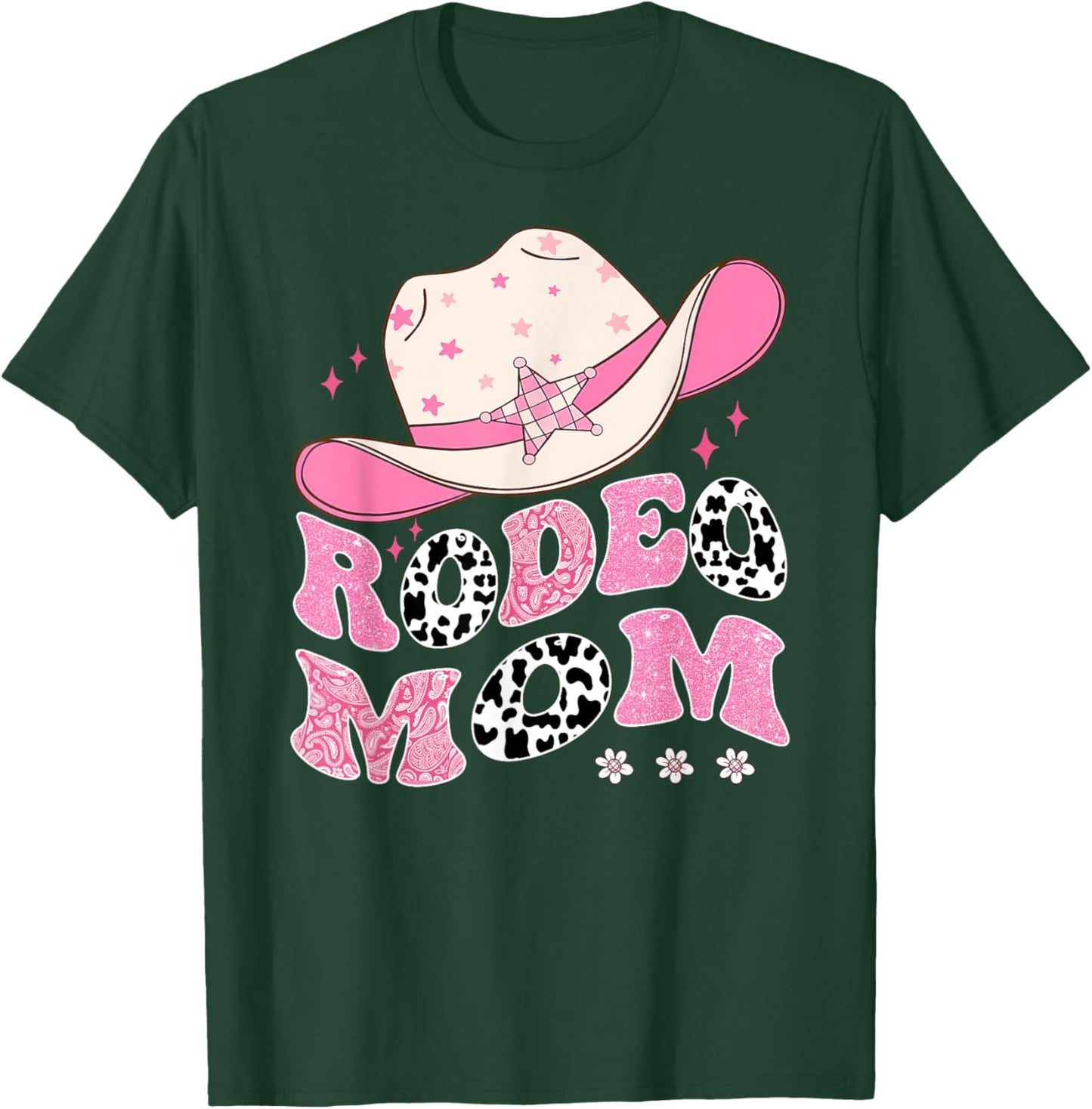 Rodeo Mom Pink CowGirl 1St Birthday Family Matching T-Shirt - T-Shirt | Forest