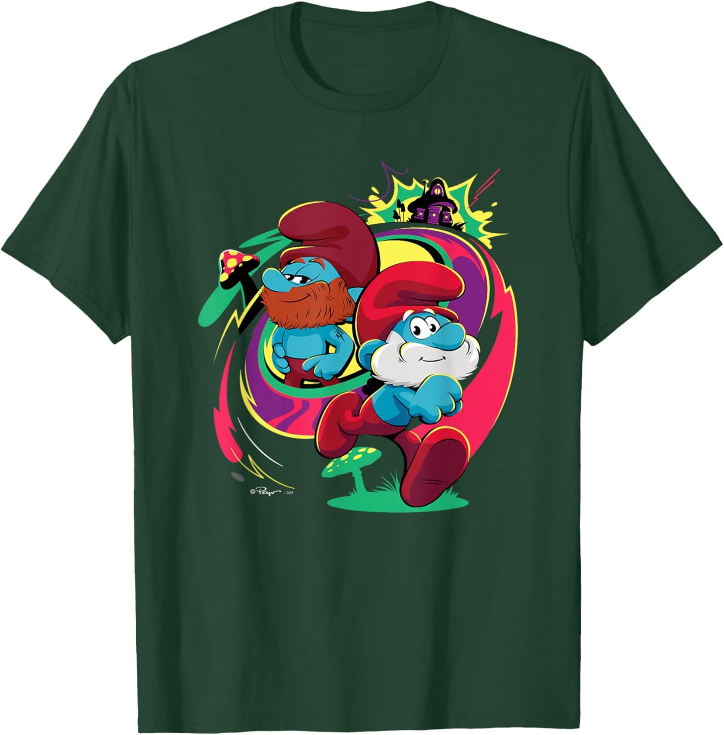 The Smurfs Movie Papa Smurf and Ken Smurf T-Shirt - T-Shirt | Forest