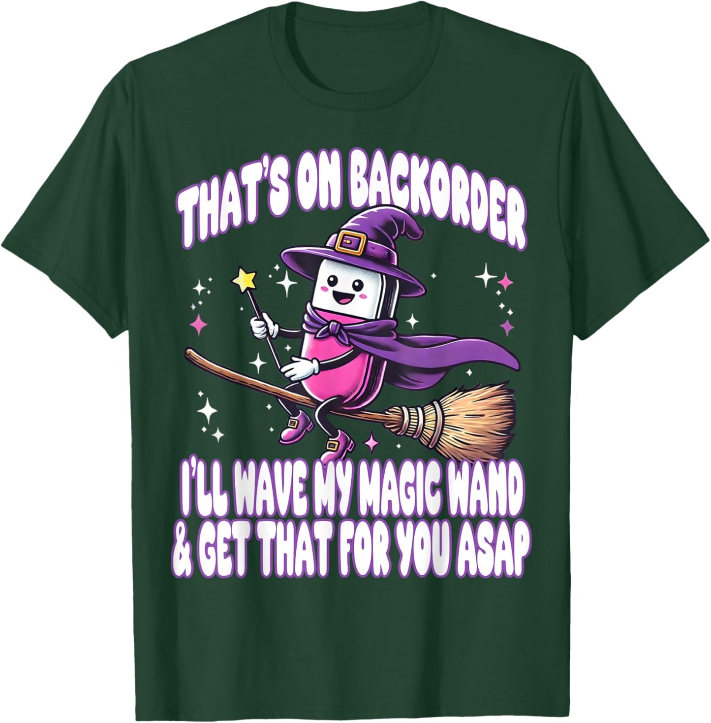 Pharmacy Halloween Pharmacist Tech Technician PharmD Funny T-Shirt - T-Shirt | Forest