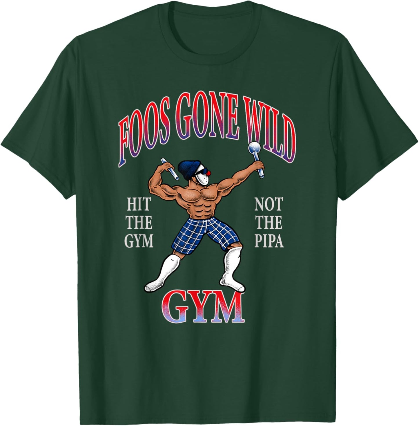 Foos Gone Wild – Hit The Gym Navy T-Shirt - T-Shirt | Forest