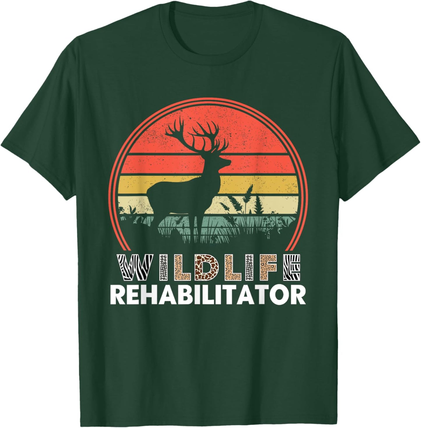 Vinatge Animal Wildlife Rehabilitator Rehabilitation Rescue T-Shirt - T-Shirt | Forest