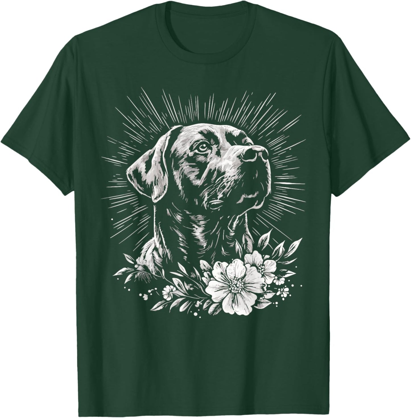 Retro Labrador Retriever Dog Lover Tattoo Style T-Shirt - T-Shirt | Forest