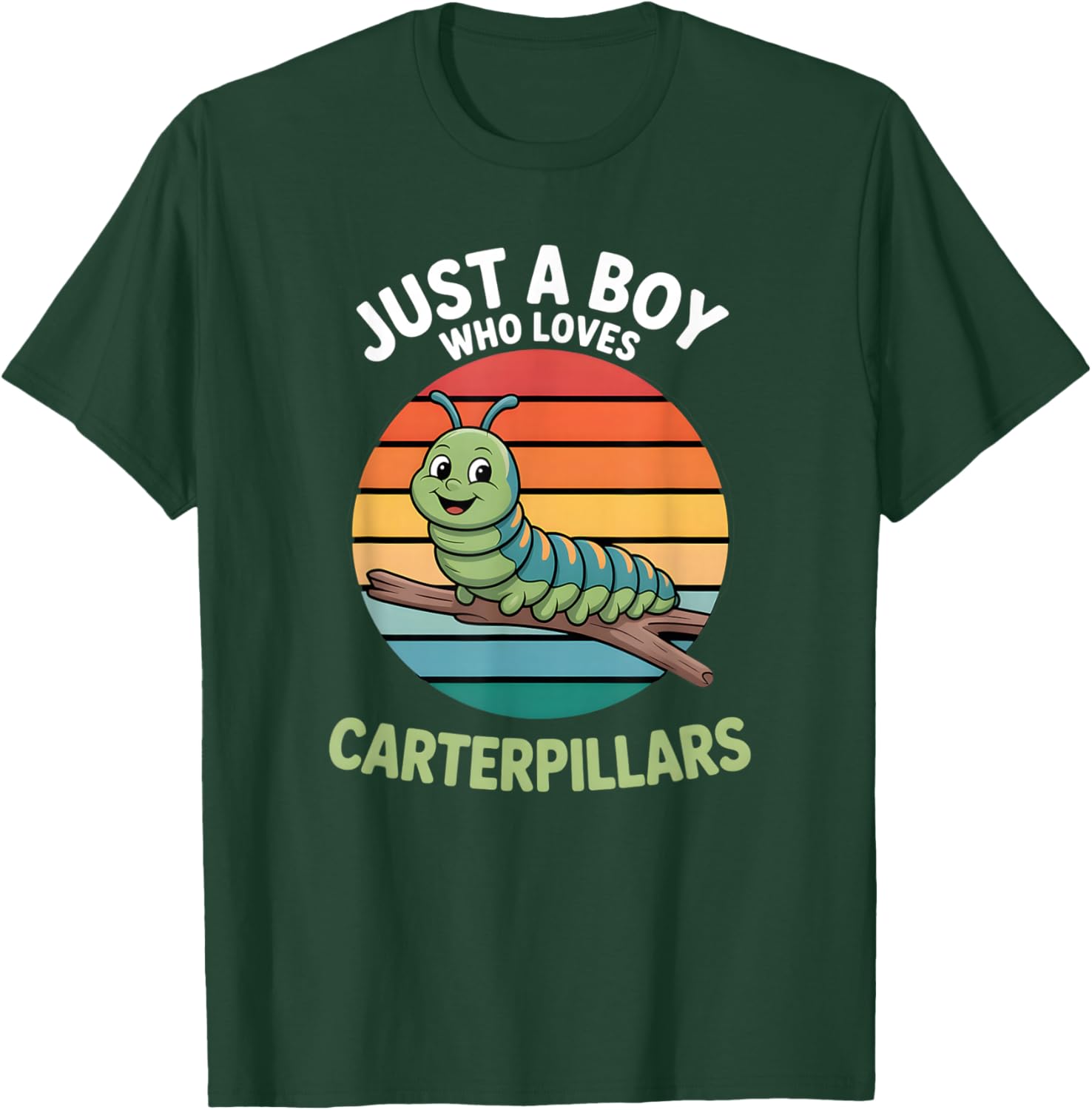 Boys Caterpillar T-Shirt - T-Shirt | Forest