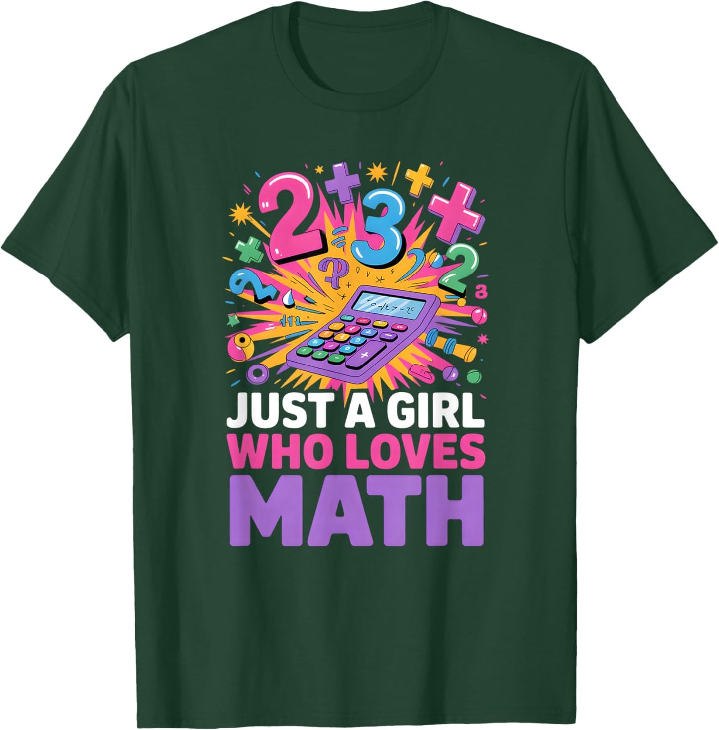 Girls Math T-Shirt - T-Shirt | Forest