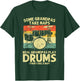Funny Drummer Art For Grandpa Men Drumline Drumming Drummer T-Shirt - T-Shirt | Forest