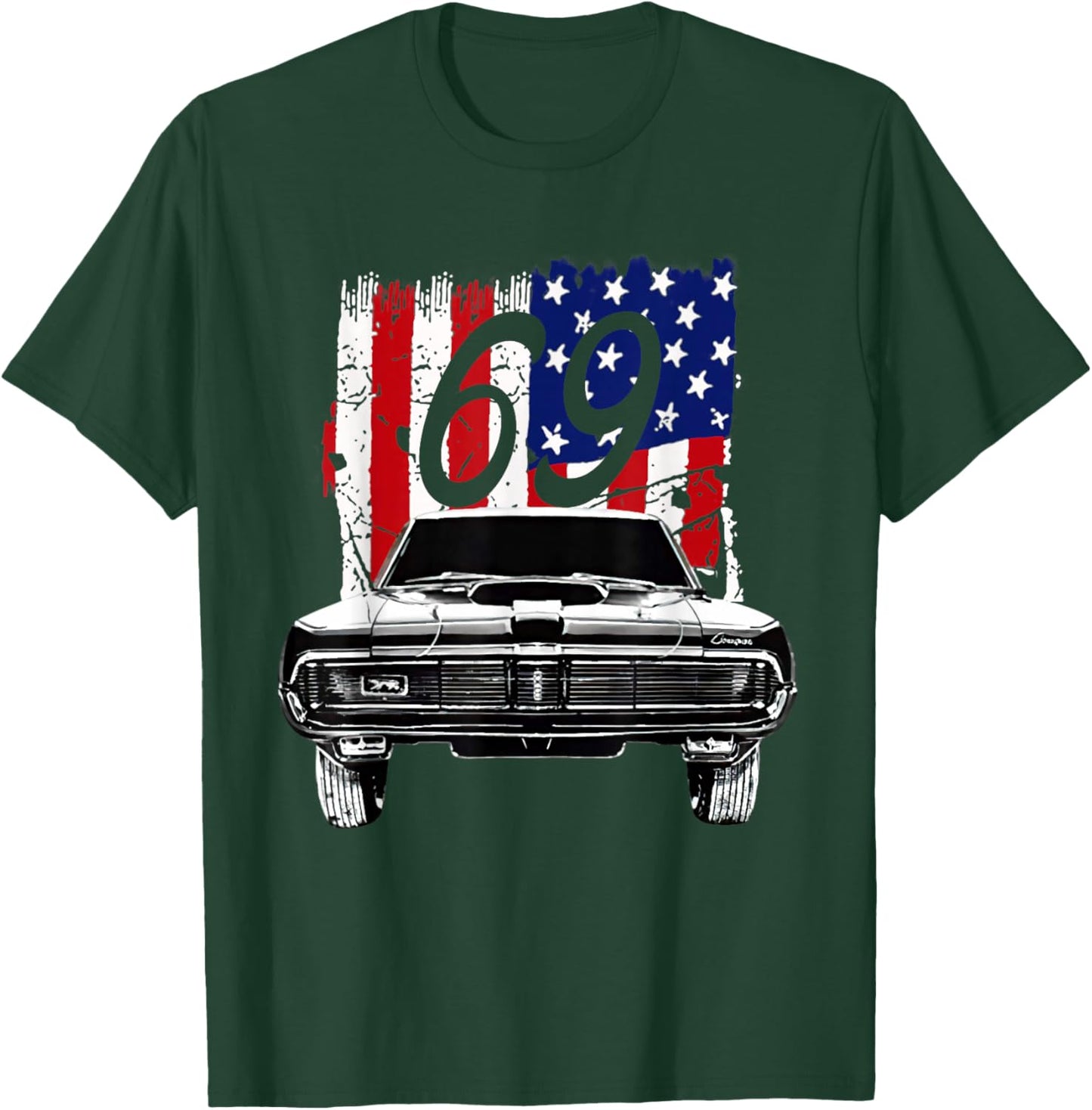1969 69 Mercury classic Cougar Vinatge cars T-Shirt - T-Shirt | Forest