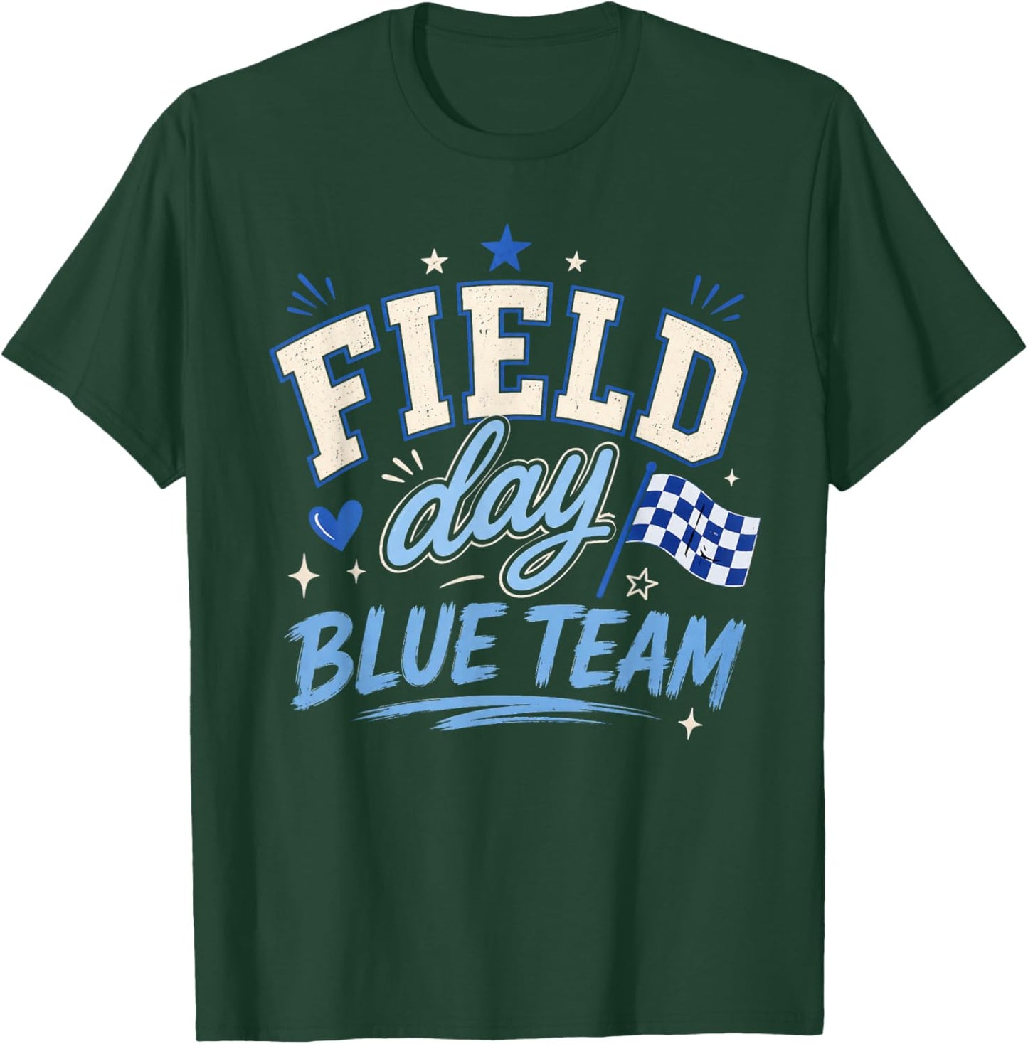 Field Day 2026 Blue Team Field Trip Color Team Teacher T-Shirt - T-Shirt | Forest