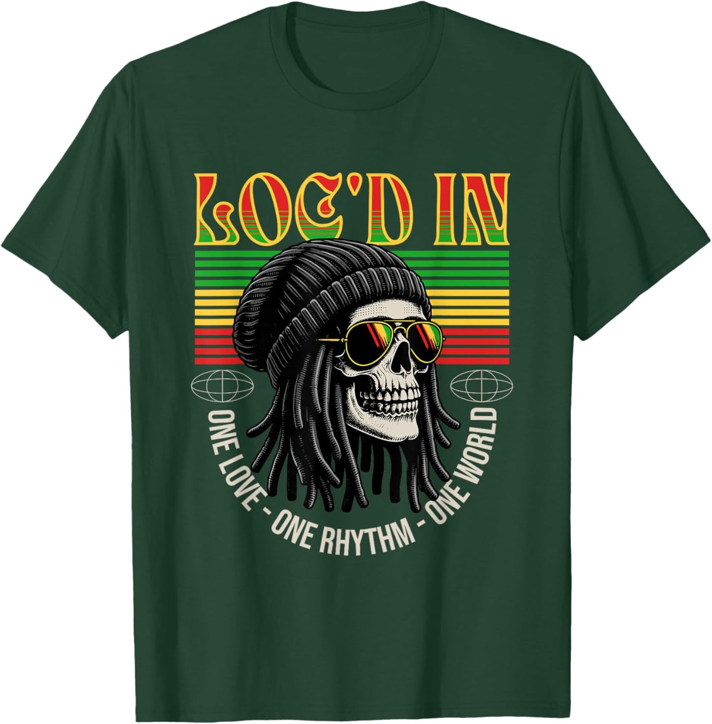 Cool Locs Skull Loc'd in Dreadlocks Women T-Shirt - T-Shirt | Forest