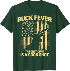 Funny Deer Buck Fever Hunting Season Deer Hunting T-Shirt - T-Shirt | Forest