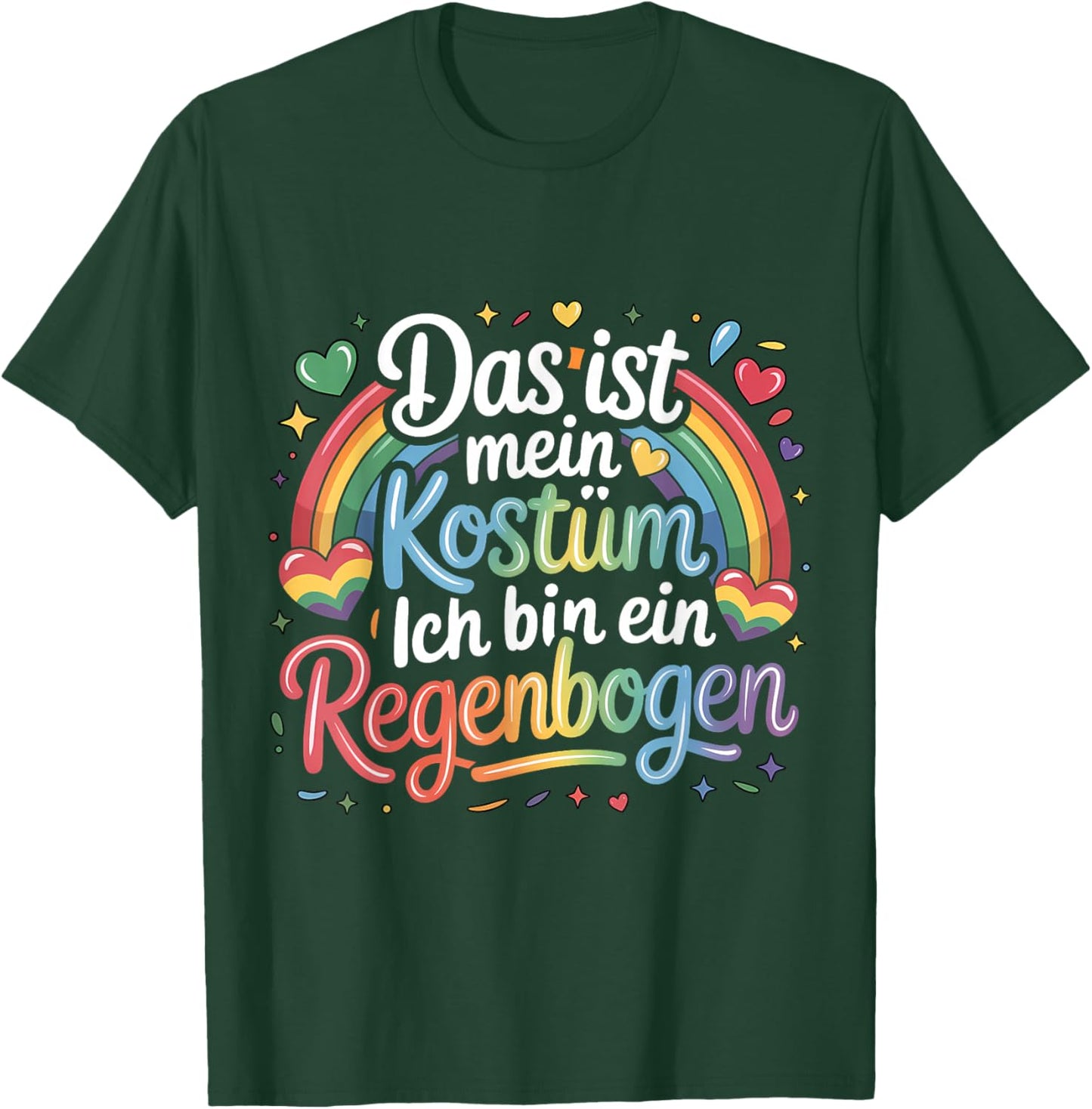 Das Ist Mein Kostüm Ich Bin EIN Rainbow Carnival T-Shirt - T-Shirt | Forest