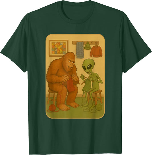 Funny Knitting Knitter Meme T-Shirt - T-Shirt | Forest