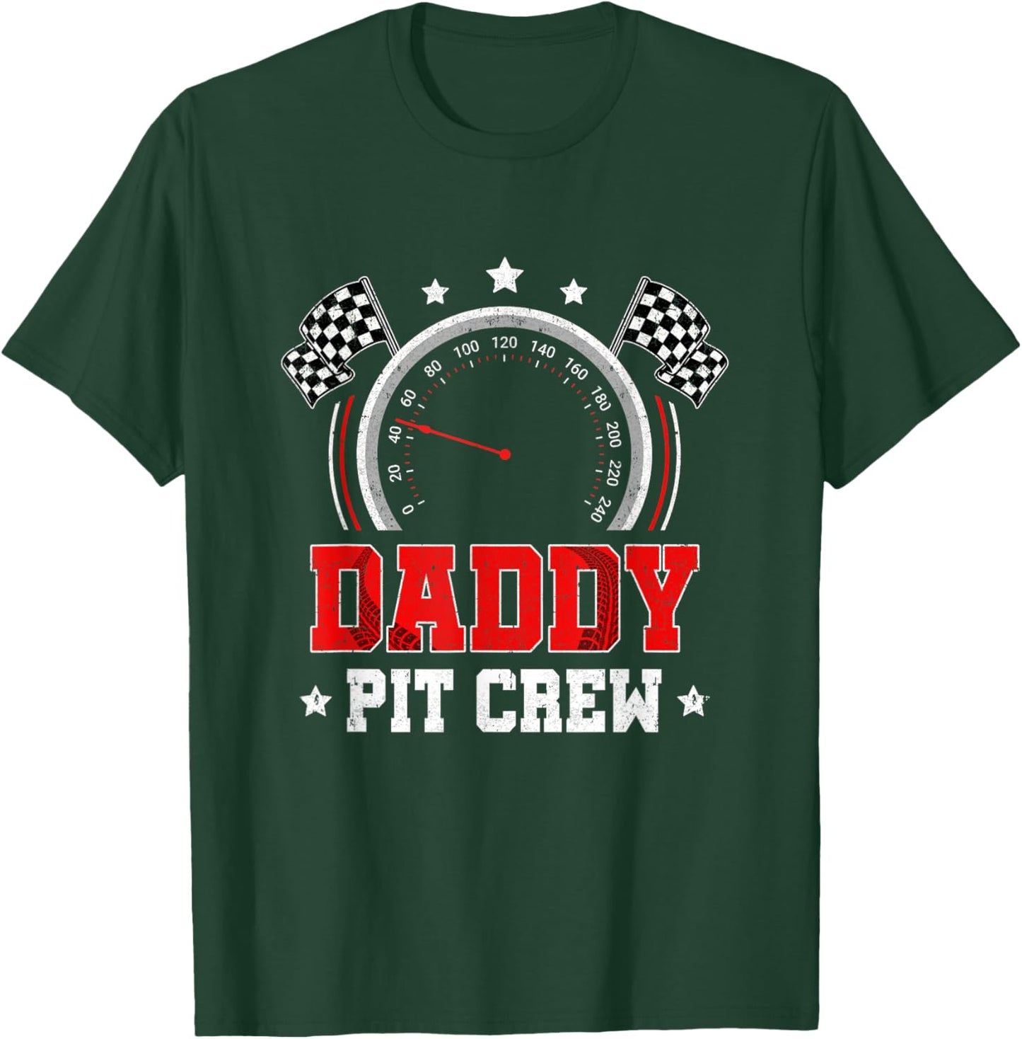 Daddy Pit Crew Race Car Birthday Party Racing Family T-Shirt - T-Shirt | Forest