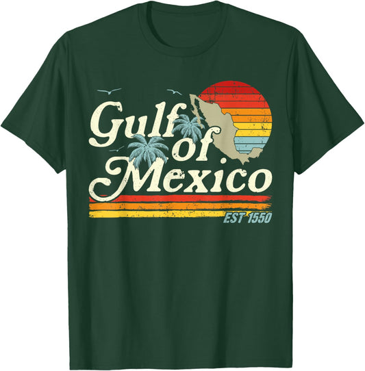 Golfo de México Retro Gulf of Mexico Est 1550 T-Shirt - T-Shirt | Forest