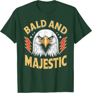 Bald & Majestic Sexy Bald Guy Funny Dad Joke T-Shirt - T-Shirt | Forest