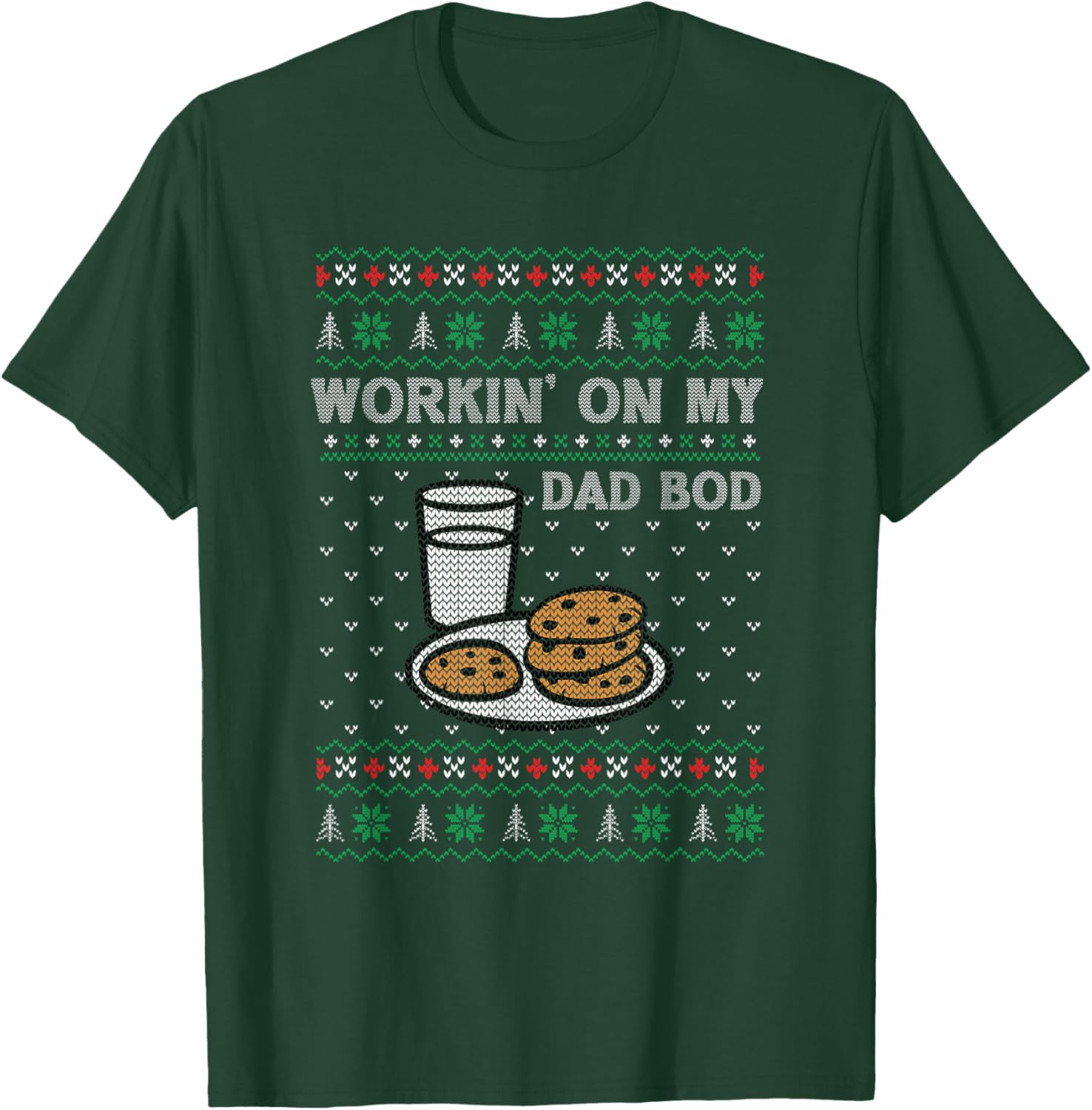 Pregnancy New Mom Baby Pregnant Christmas Matching Couples T-Shirt - T-Shirt | Forest