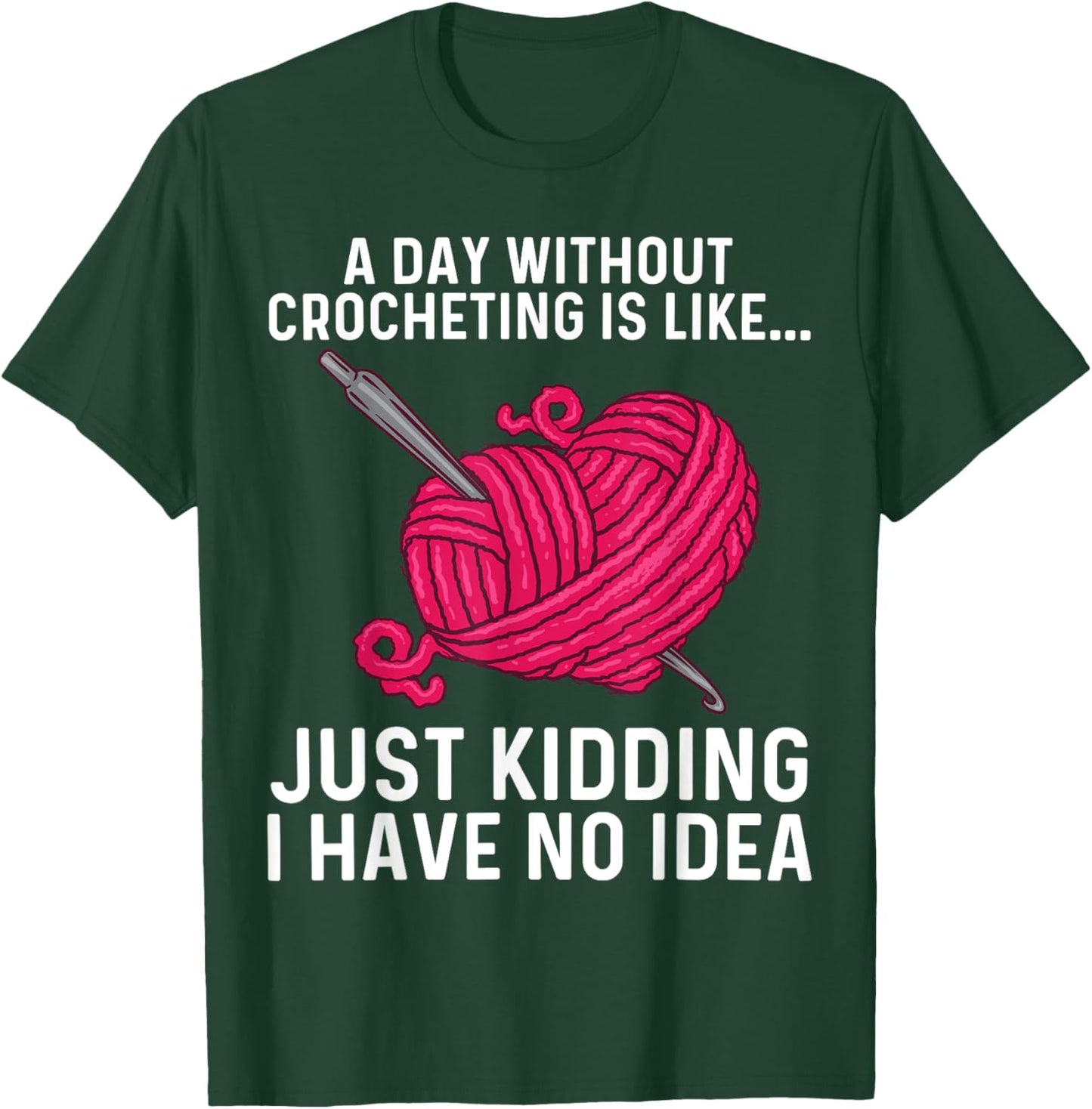 Crocheting Art Grandma Crocheter Crochet Lovers T-Shirt - T-Shirt | Forest
