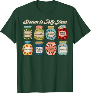 STEAM Is My Jam Science Technology Engineering Art Math T-Shirt - T-Shirt | Forest