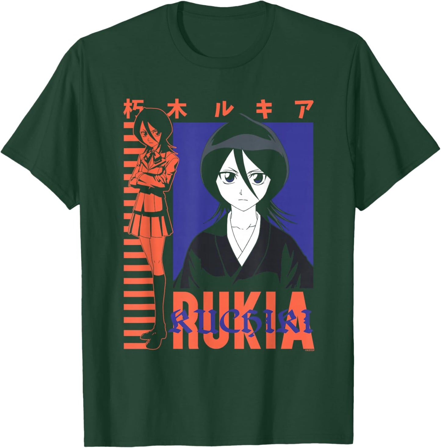 Bleach Rukia Color Block Collage Classic Anime T-Shirt - T-Shirt | Forest