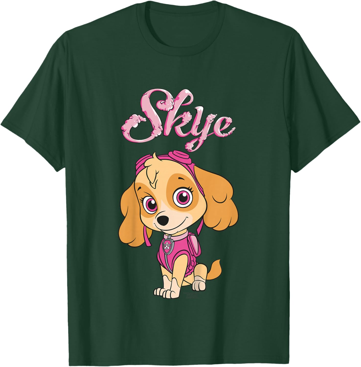 Paw Patrol Skye Action Pose Rescue Pup Cartoon Classic Cute T-Shirt - T-Shirt | Forest