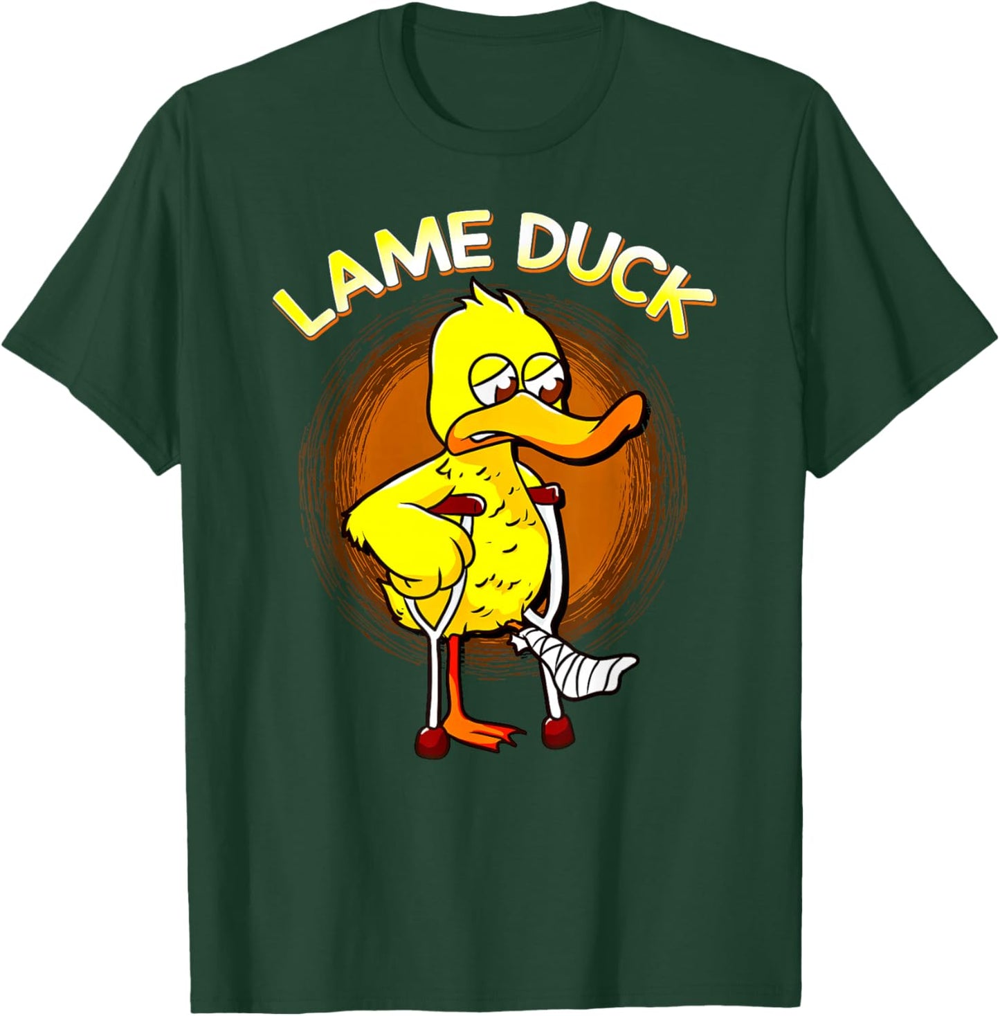 Funny Lame Duck Cute Duck on Crutches Get Well T-Shirt - T-Shirt | Forest