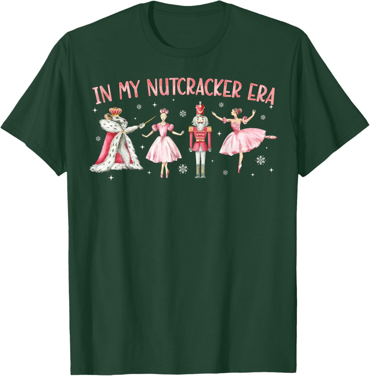 in My Nutcracker Era Christmas Xmas Holiday Pajama Retro T-Shirt - T-Shirt | Forest