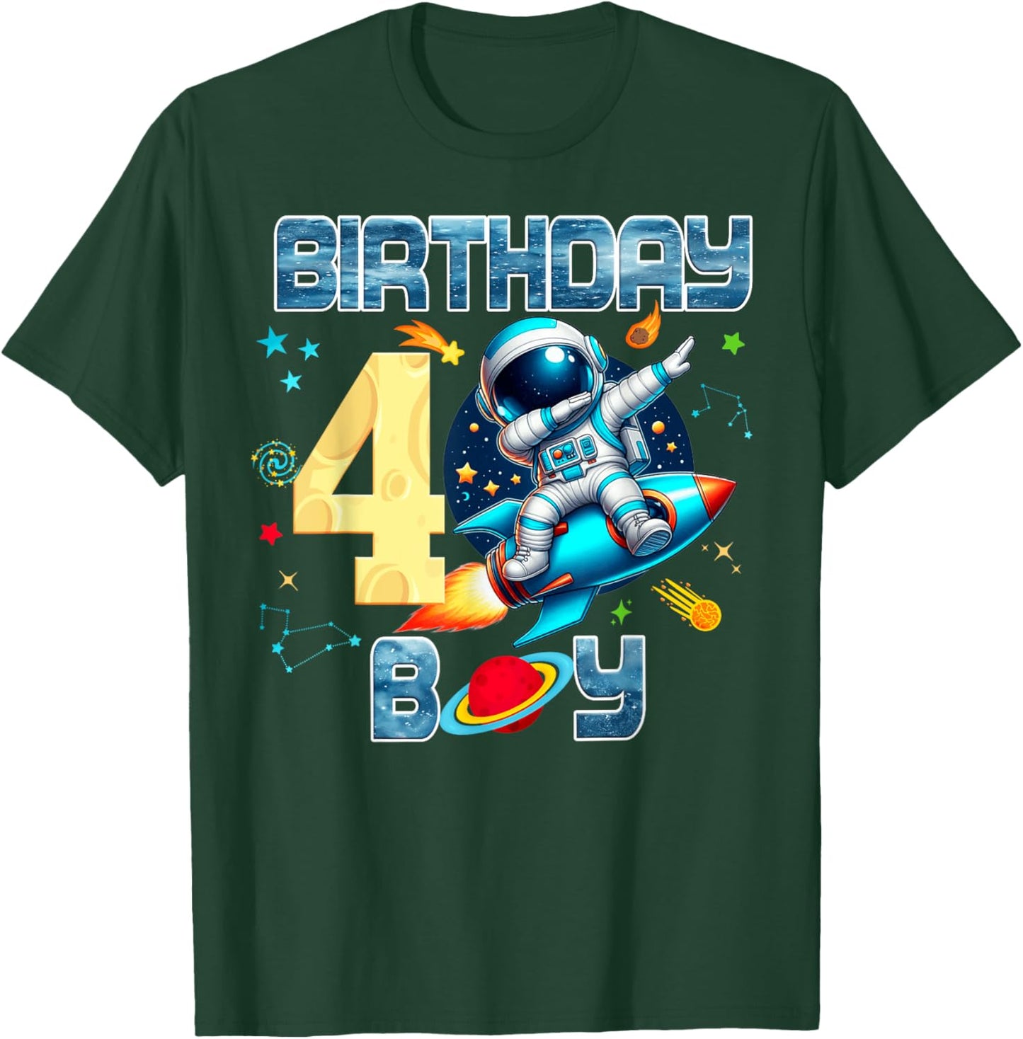 Outer Space Birthday Boy Costume T-Shirt - T-Shirt | Forest