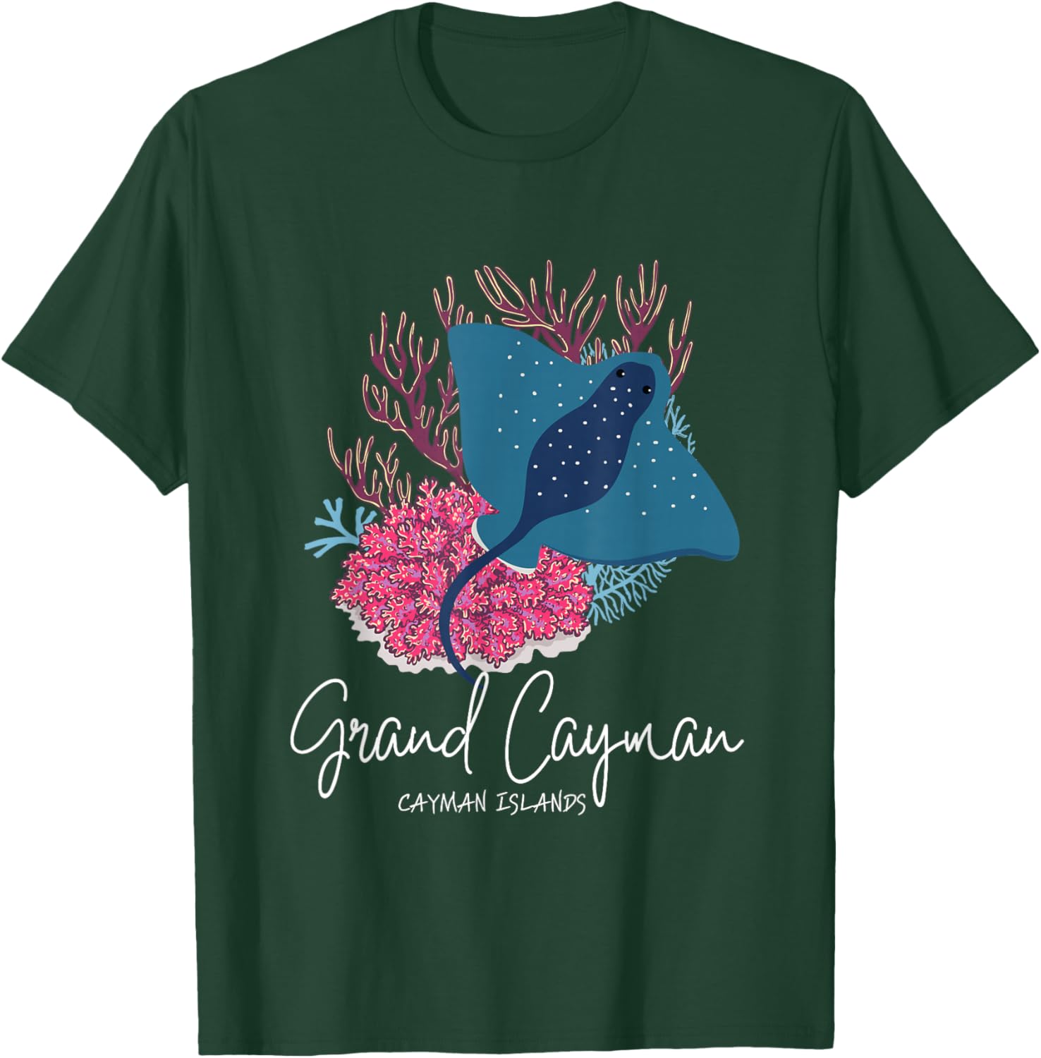 Stingray Grand Cayman T-Shirt - T-Shirt | Forest