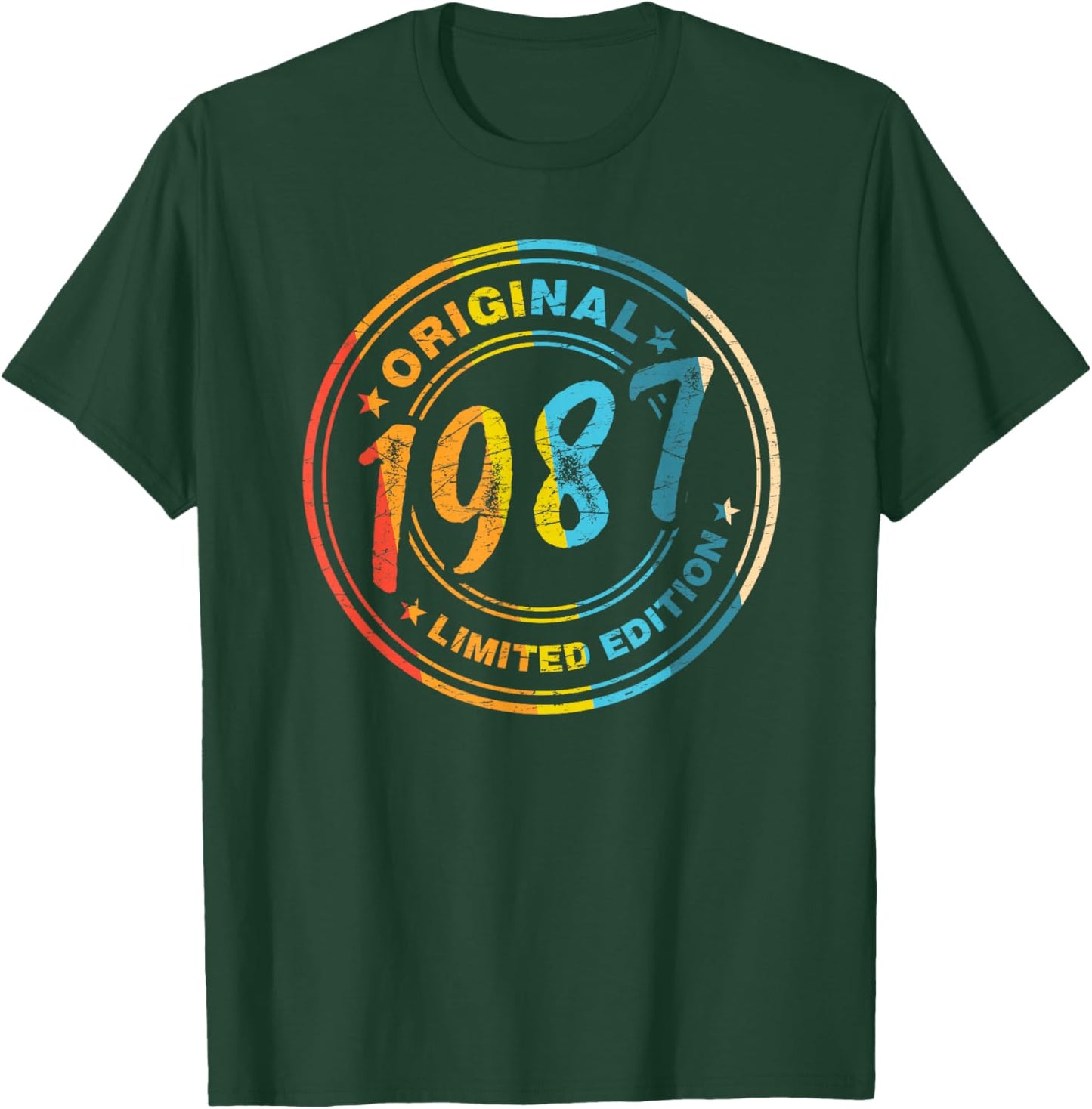 39.Geburtstag Retro Vintage 1987 Mann Frau Geschenk T-Shirt - T-Shirt | Forest