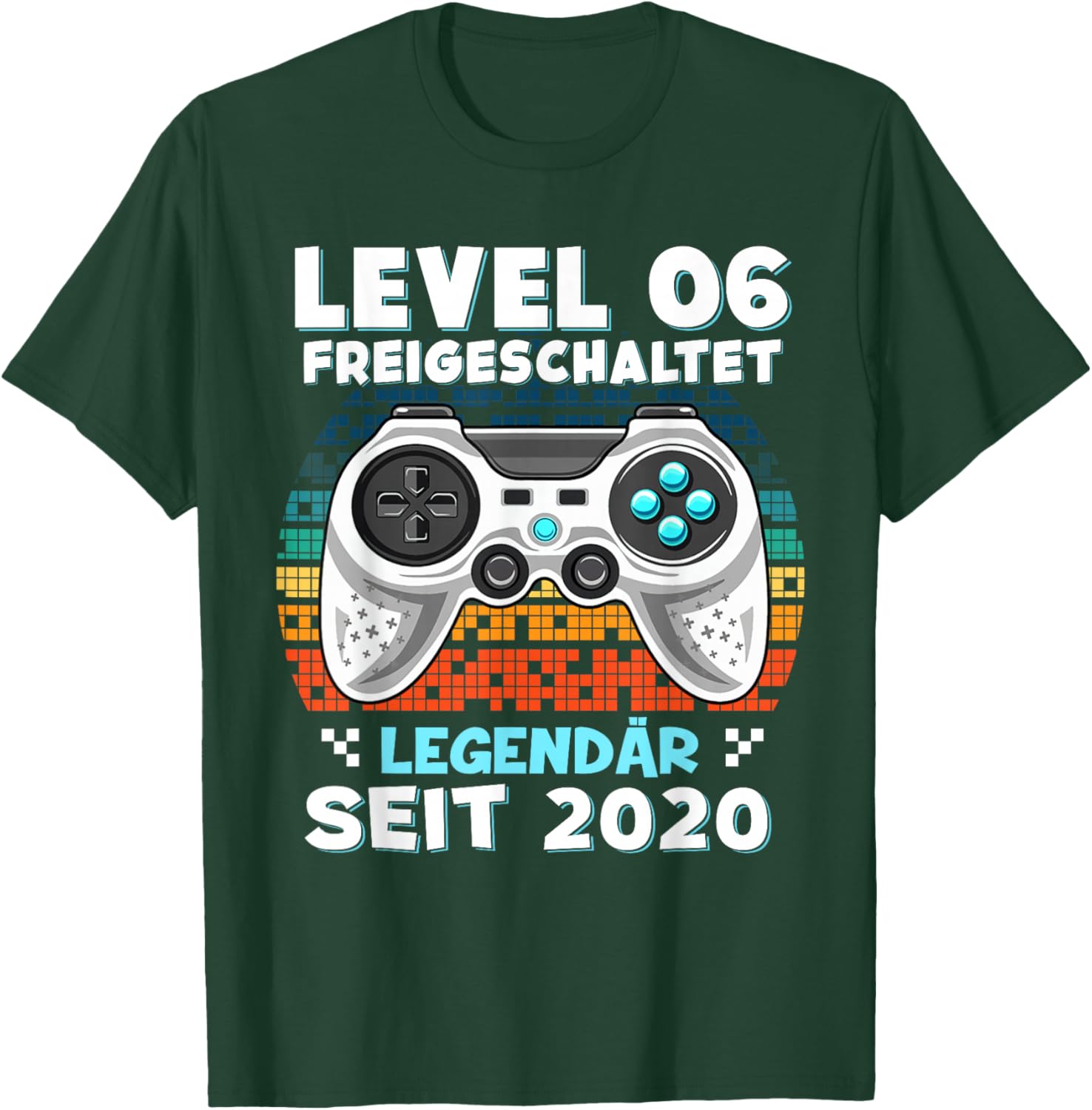 Level 6 Years Birthday Shirt Boy Gamer 2020 Birthday T-Shirt - T-Shirt | Forest